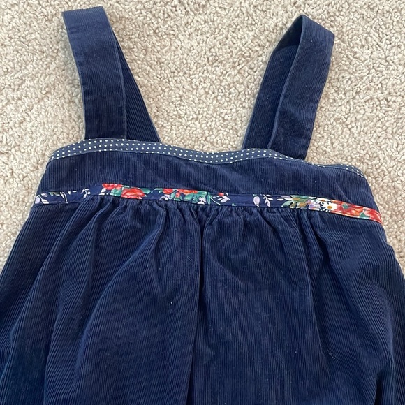 Girls’ VTG navy corduroy jumper dress - Picture 3 of 9